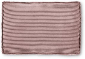Kave Home - Cuscino Blok in velluto a coste spesso rosa 40 x 60 cm