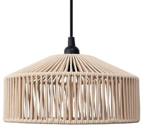 Lampada a sospensione Japandi in corda beige IP44 - Calabardina