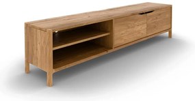 Tavolo TV in legno di quercia di colore naturale 200x48 cm Twig - The Beds