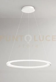 Sospensione in alluminio colore bianco edge biemissione led 98w 300...