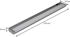 Lampada LED sottopensile LED/10W/230V argento