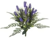 Set 2 Bouquet Artificiali con Lavanda Larghezza 5 cm