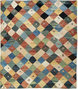 Gabbeh Tappeto 200 x 220 (Iran) Annodato A Mano