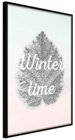 Poster  Winter Leaf  Cornice Quadri Cornice nera, Larghezza x Altezza Home decor 20x30