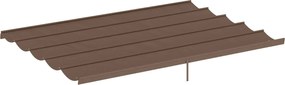 Tetto di Ricambio per Pergola Gazebo da Giardino 300x400 cm in Poliestere Caffè...