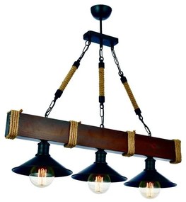 Lampada a sospensione in legno di carpino Kütük Ceviz - Opviq lights