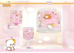 Dalber 41769S - Lampada da parete per bambini KAWAII FRIENDS 1xE27/15W/230V rosa