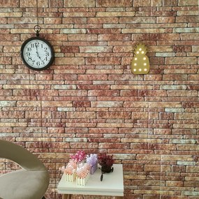 Pannelli Murali 3d Con Mattoni Marrone 10 Pz İn Eps /
