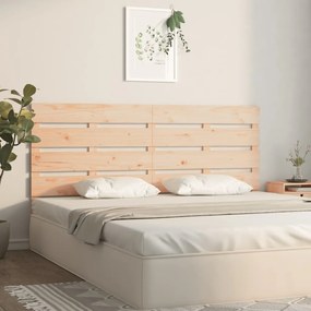 Testiera per Letto 135x3x80 cm in Legno Massello di Pino