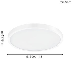 Eglo 98293 - Plafoniera LED dimmerabile FUEVA-A LED/20W/230V + telecomando