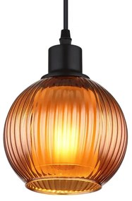 Globo 15638B - Lampadario a sospensione con filo ZUMBA 1xE27/25W/230V diametro 15 cm rame