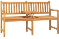 Panca Giardino a 3 Posti con Tavolino 150 cm in Legno di Teak cod mxl 45631