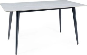 Tavolo Ivy in grigio/nero - L140xl80 cm