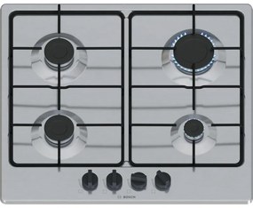 Bosch - Serie 4 PGP6B5K85 , Piano cottura a gas, 60 cm, Acciaio inox