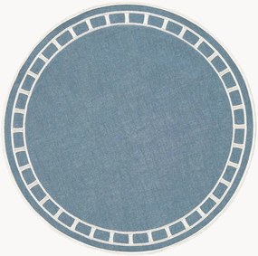Tovaglietta rotonda con bordo ricamato Marim