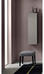 Colonna da bagno reversibile moderna PIAVE ad 1 anta Tortora Frassinato