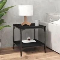 Tavolino Nero 40x40x40 cm in Legno Multistrato cod mxl 15573