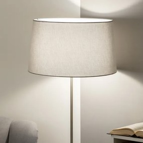 Brilagi - Lampada da terra LED CERIA 1xE27/40W/230V Ø 45 cm grigio/cromo opaco
