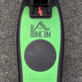 Monopattino Elettrico Pieghevole per Bambini Altezza Regolabile 75-80 cm Nero e Verde...