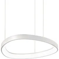 Sospensione Moderna Gemini Metallo Bianco Led 38W 3000K Luce Calda