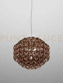 Giogali sospensione 65 cristallo rame e bronzo opaco 4 luci attacco...