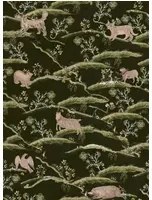 Mindthegap Carta da parati Countryside - Black/ Green/ Taupe