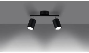 Sollux SL.1127 - Faretto LEMMI 2xGU10/40W/230V nero