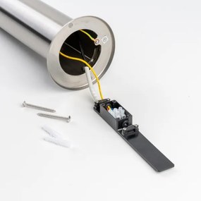 BRILAGI - Lampada da esterno ELIA 1xE27/20W/230V IP44 50 cm cromo satinato