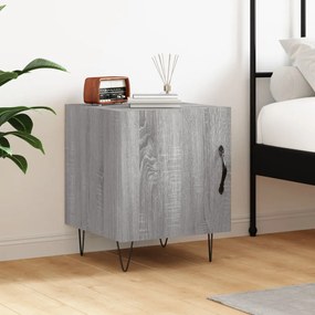 Comodino Grigio Sonoma 40x40x50 Cm İn Legno Multistrato /