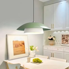 Lampada a sospensione con cavo MOONLIGH 1xE27/40W/230V verde