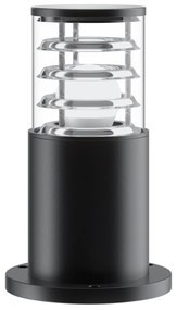 Lampada Da Terra Moderna Per Esterno Alluminio Nero 1 Luce E27 60W Ip54
