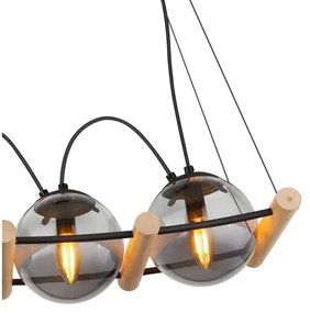 Globo 15883-4H - Lampadario a sospensione con filo LEONA 4xE27/15W/230V