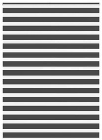 Tenda A Rullo Zebra Nero Larghezza Tessuto 150,9 Cm Poliestere /