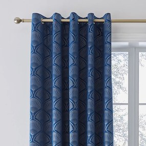 Tende blu in set da 2 229x168 cm Art Deco Pearl - Catherine Lansfield