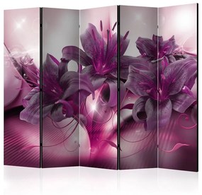 Paravento  The Purple Flame II [Room Dividers]  Colore Rosa, Dimensioni e Misure 225x172