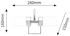 Rabalux 5714 - Applique a LED da bagno BETTY 2xLED/4W/230V cromo lucido