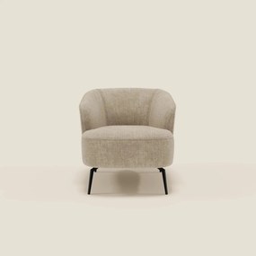 Renoa Poltroncina dall'eleganza moderna in tessuto smacchiabile T24 beige