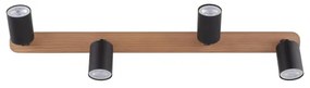 Faretto TOP WOOD 4xGU10/10W/230V nero/legno