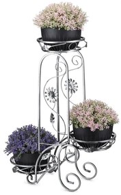 Portafiori 88x65 cm argento