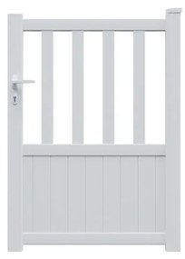 Cancelletto GARDENGATE Zorn bianco in alluminio H 140.6 x L 100 cm