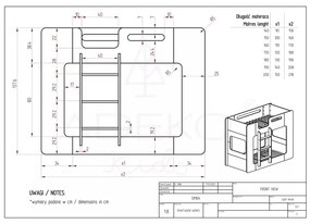 Letto a castello per bambini 70x140 cm Simba - Adeko