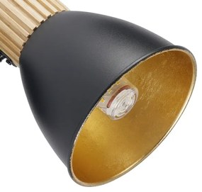 Brilagi - Faretto da parete ODENSE 1xE14/10W/230V legno di caucciù/nero