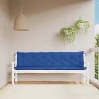 Cuscini per Panca 2 pz Blu 200x50x7 cm in Tessuto Oxford 361745