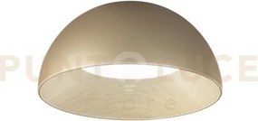 Plafoniera led coco oro led 40w 5250 lm 3000 4000 6500k d.50cm effe...