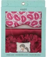 Set beauty notte in raso fucsia