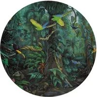 KEK Amsterdam Carta da parati panoramica Tropical Landscape Green Circle - M - 1.9m
