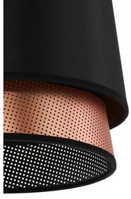 Duolla - Lampadario a plafone BELL SHINY 1xE27/15W/230V diametro 25 cm nero/rame