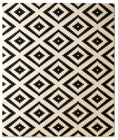 Tappeto crema e nero Hamla , 200 x 290 cm Diamond - Hanse Home