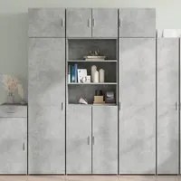 Armadietto Grigio Cemento 70x42,5x225 cm in Truciolato 3281318