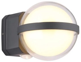 Globo 34157 - Applique a LED da esterno ILLI LED/12W/230V IP54 nero